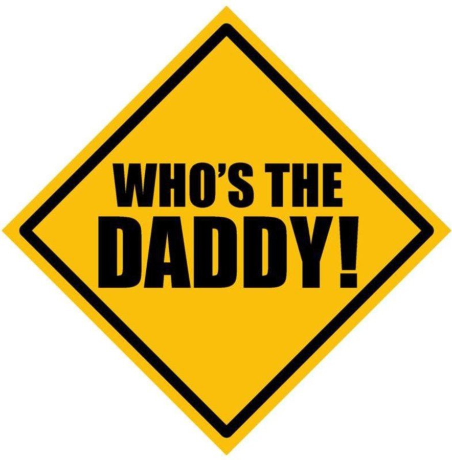 Fantaboy Who's The Daddy ! Sides Car Sticker